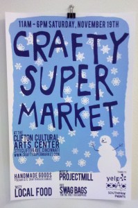 crafty supermarket poster, cincinnati ohio, holiday 2011