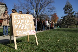 crafty supermarket sign, cincinnati, oh craft show