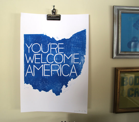 gracie sparkles books you're welcome america ohio poster
